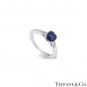 Tiffany & Co. Diamond and Sapphire Ring